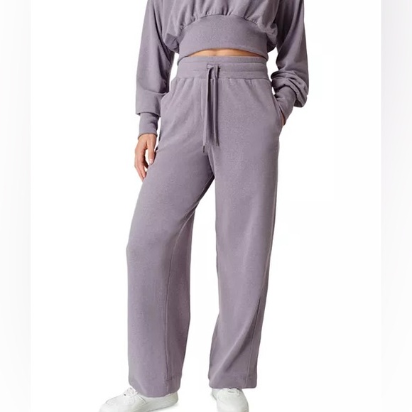 Serene Luxe Fleece Wide Leg Pants - Picture 2 of 10